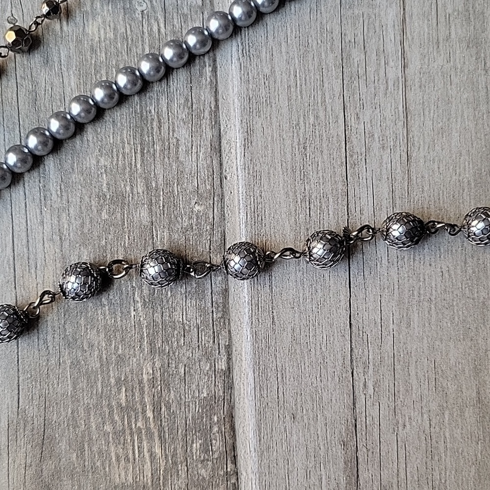 Express Layered Long Statement Necklace - image 3